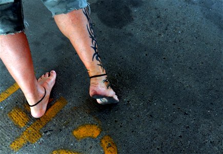 male bare feet