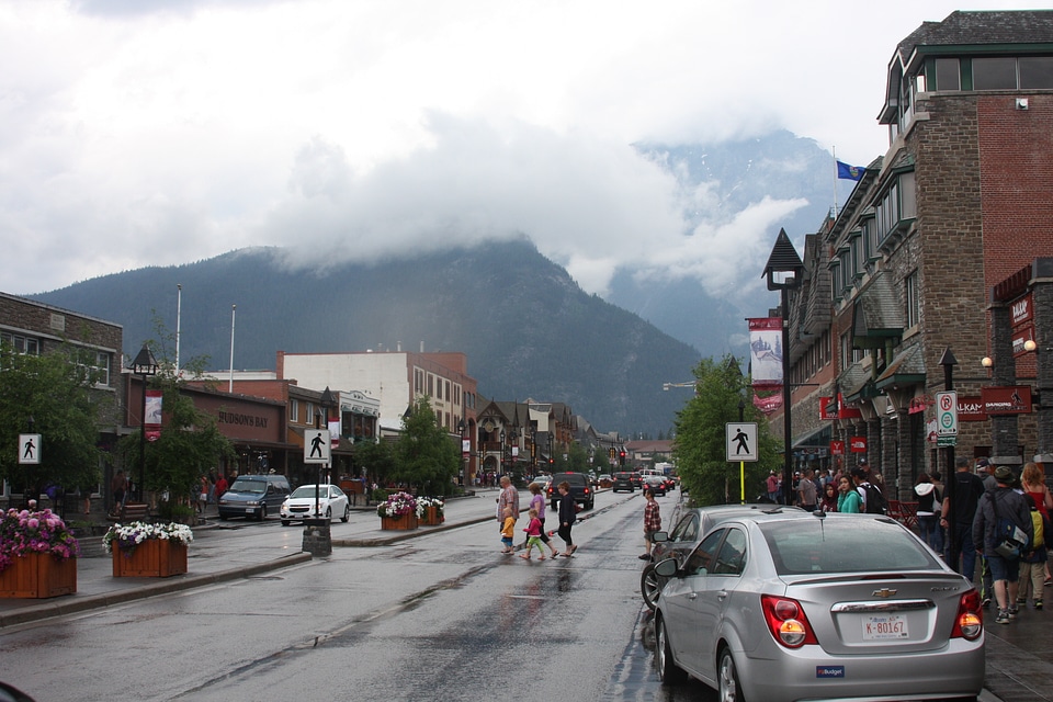 Banff Avenue shops Alberta, Canada