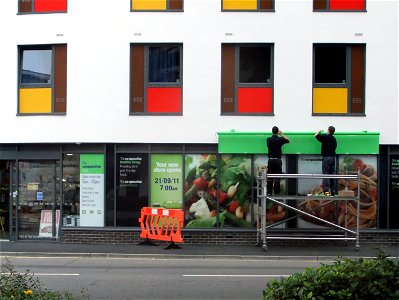 Finishing touches at Co-operative photo