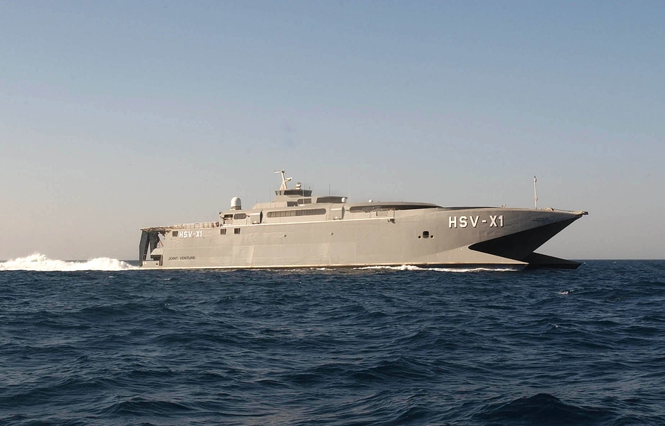 High Speed Vessel Experimental One HSV X1 transports