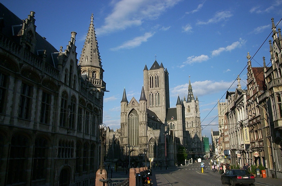 The Saint Nicholas church in Ghent