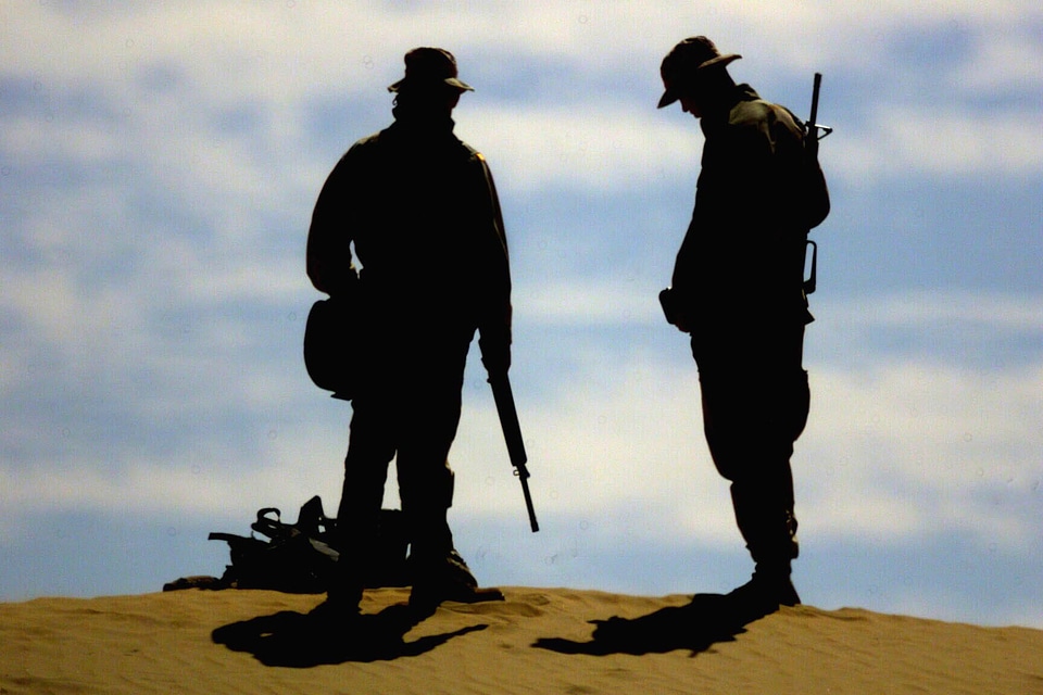 U.S. Marines from the combat engineer detachment