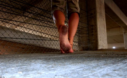 male bare feet