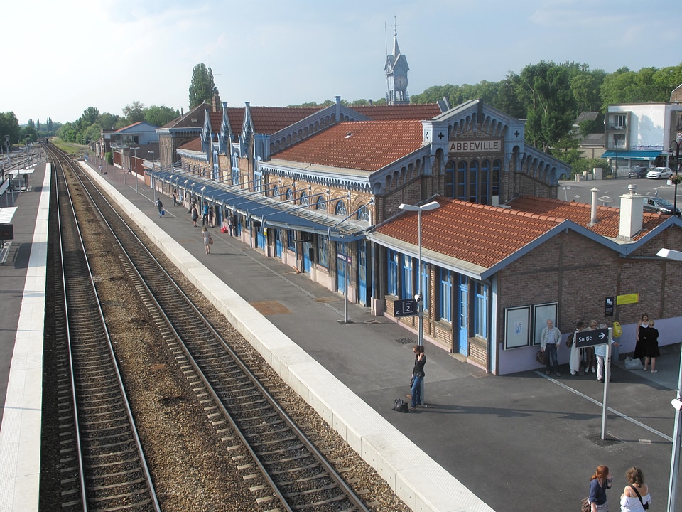 Train station of Abbeville, Somme, France