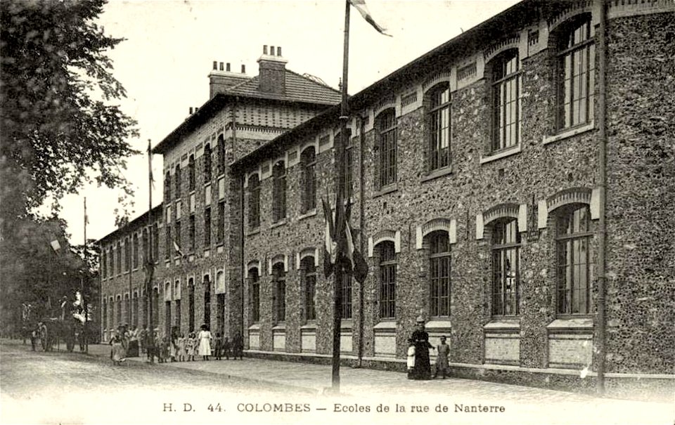 Colombes.Écoles de la rue de Nanterre