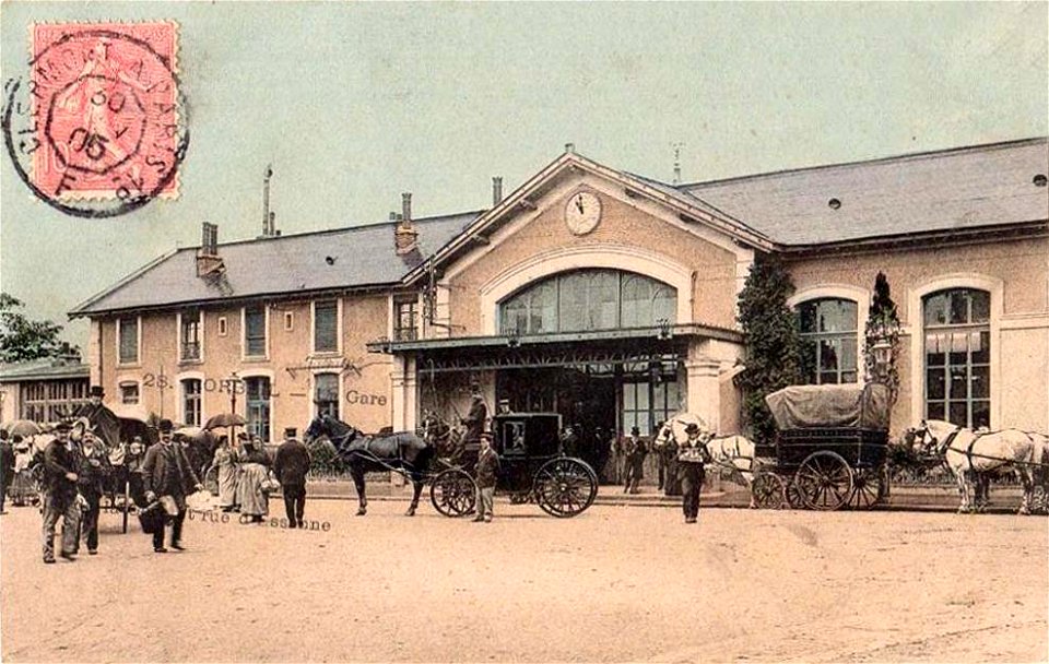 Corbeil-Essonnes.La gare, vers 1905
