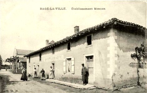 Bagé-la-Ville.Établissement Mercier