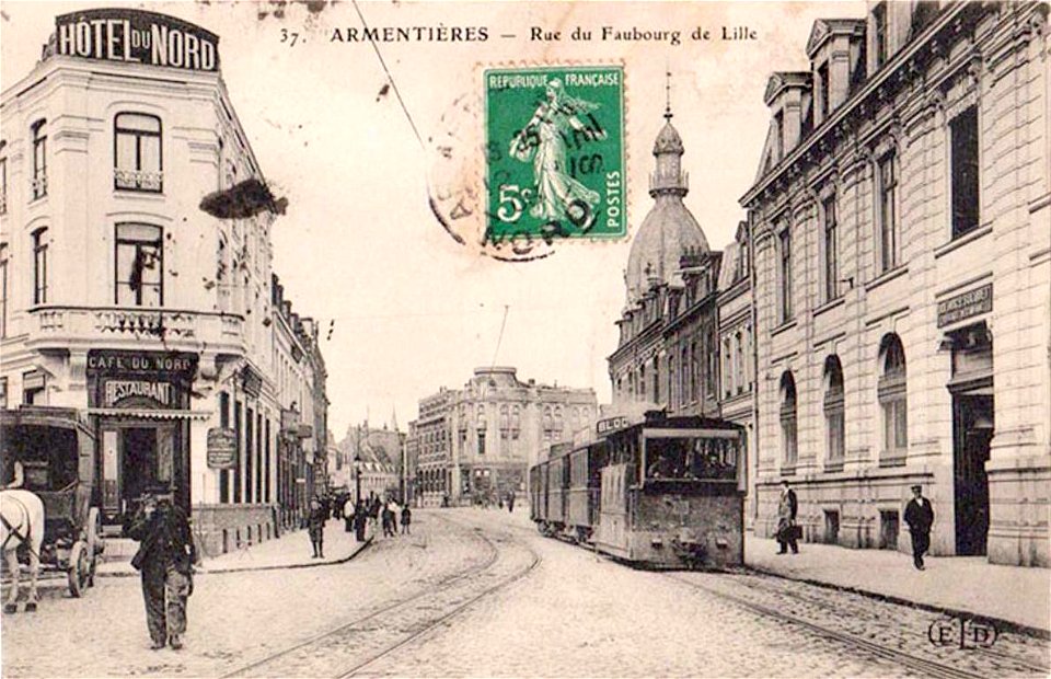 Armentières.Rue du Faubourg-de-Lille