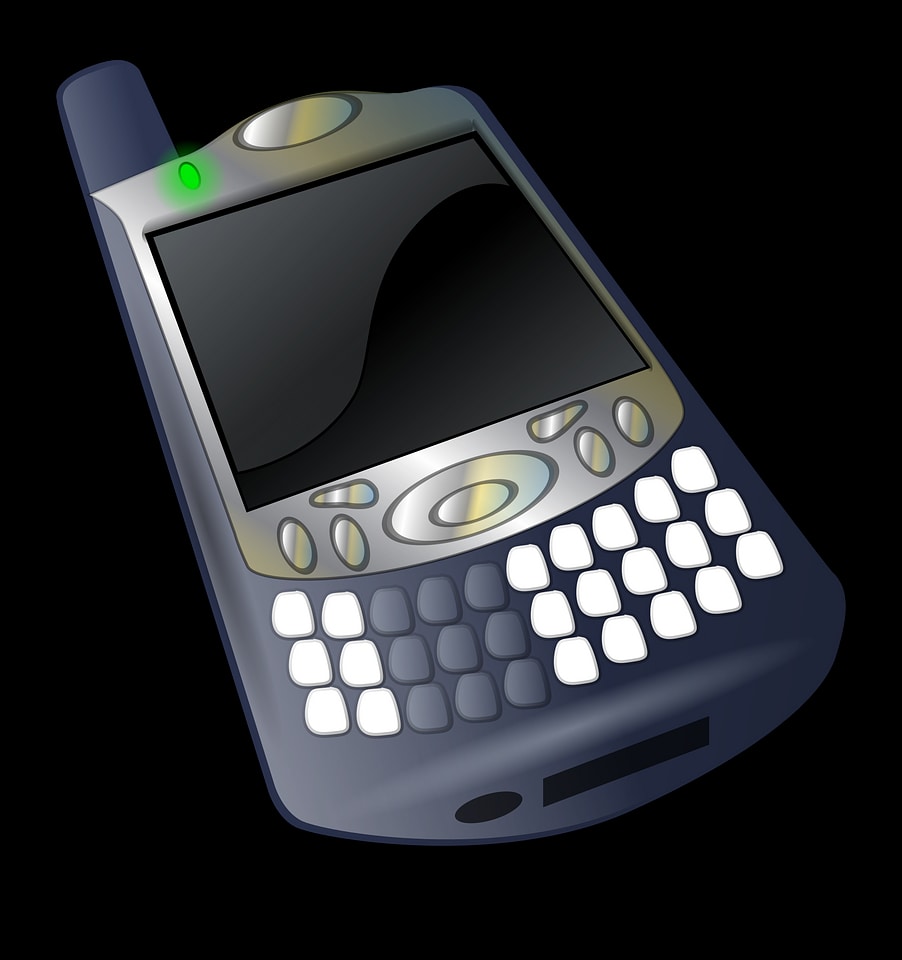 smartphone isolated on white background