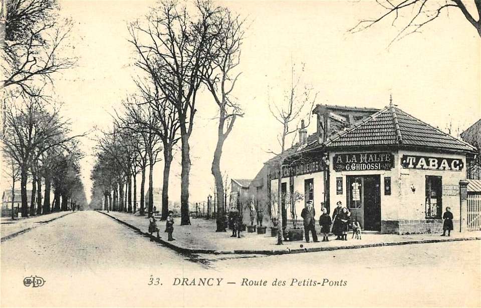 Drancy.Route des Petits-Ponts.Carte postale