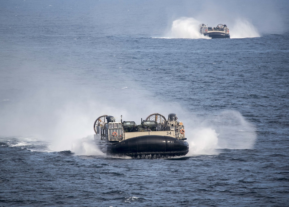 A landing craft air cushion