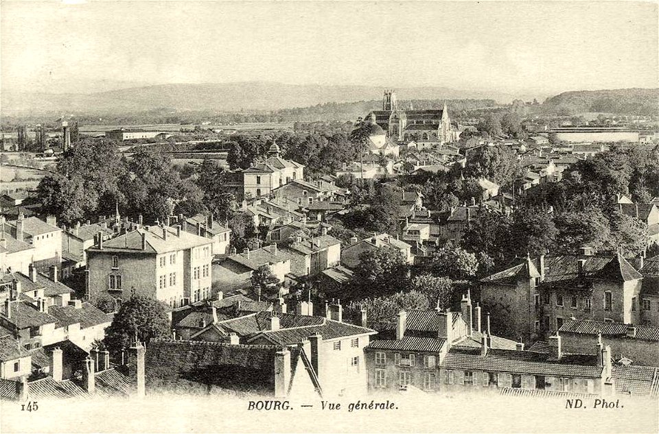 Bourg-en-Bresse.Vue générale
