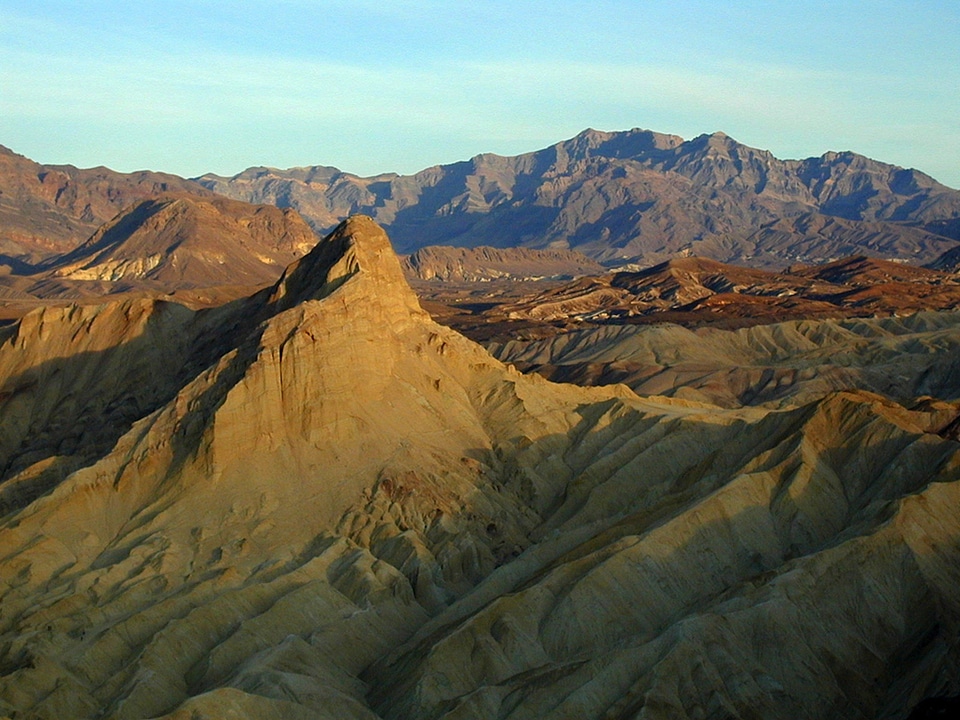 Desert valley mountains photo