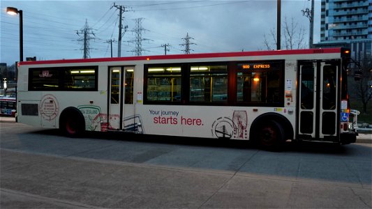 OG Airport bus at Kipling. photo