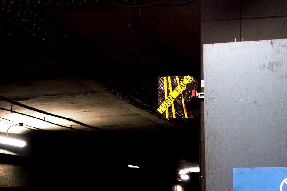 TTC Bay Lower TURNBACK Sign.