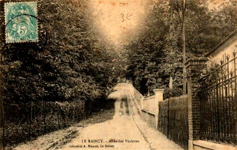Le Raincy.Allée des Violettes