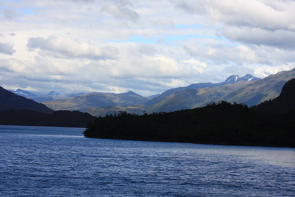 chilean fjord on a cruise