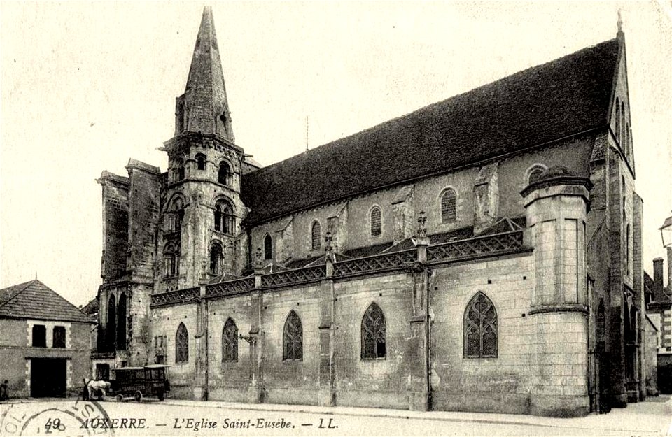 Auxerre.Église Saint-Eusèbe d'Auxerre.Vers 1900