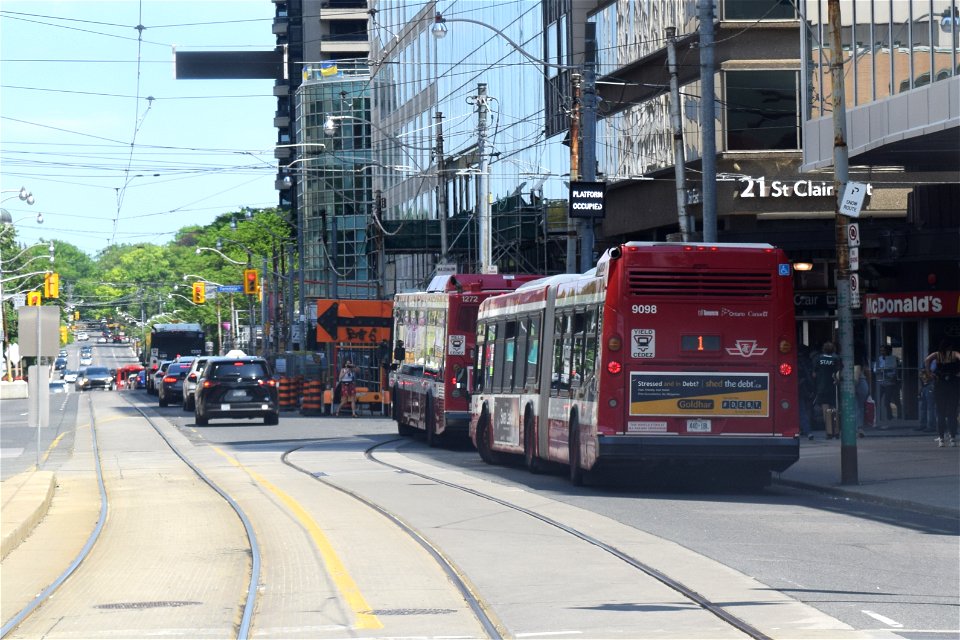 TTC Line1 NovaLFS and Orion7NG busses.