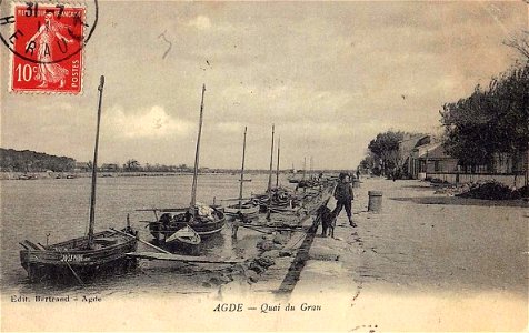Agde.Quai du Grau.1911