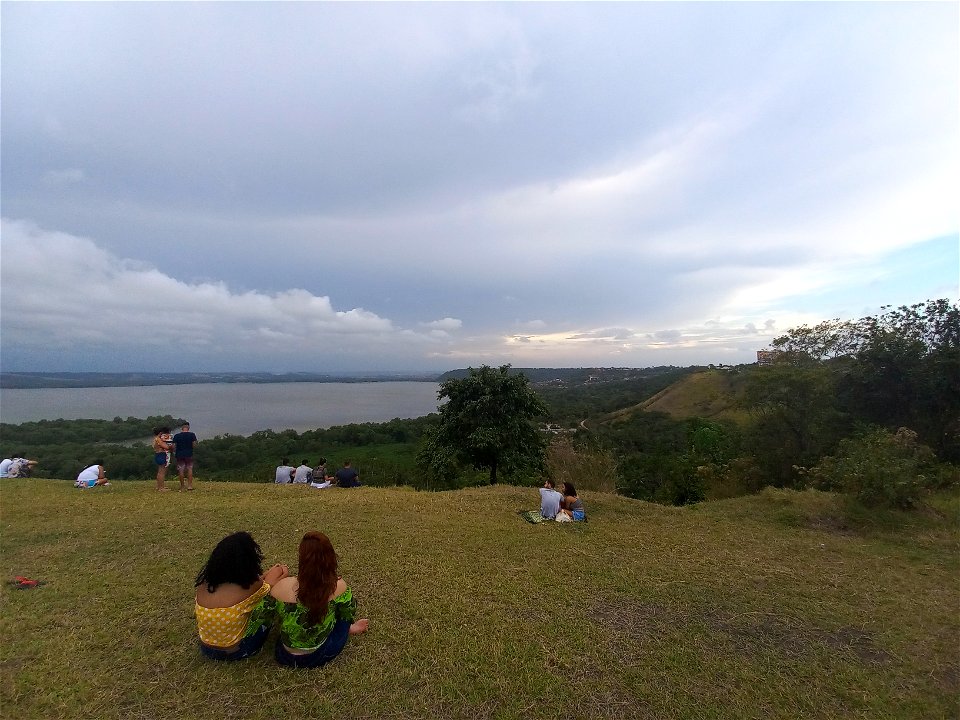 Por do sol, sem sol