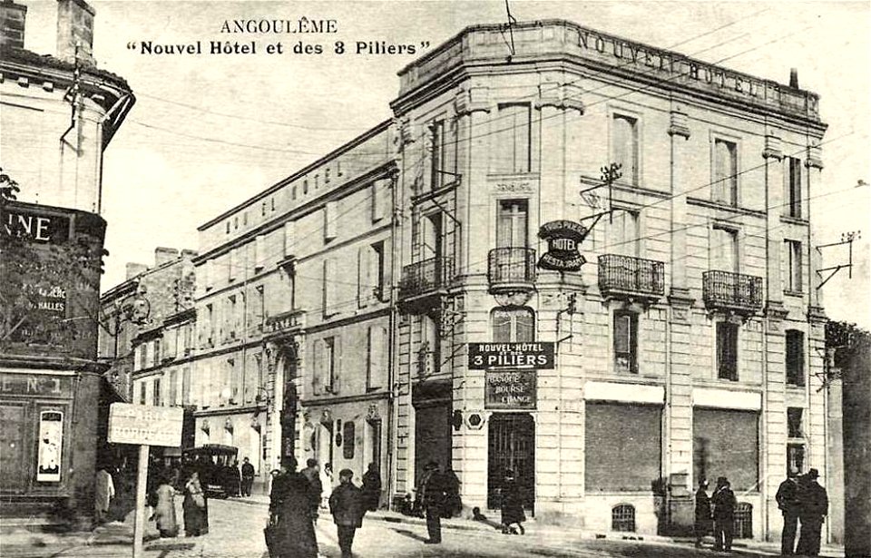 Angoulême.Nouvel Hôtel et des 3 piliers