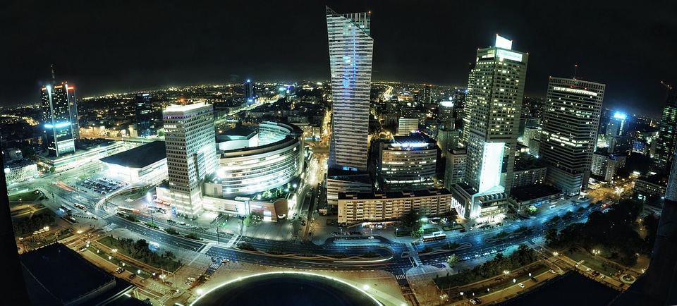 Cityscape Warsaw Poland