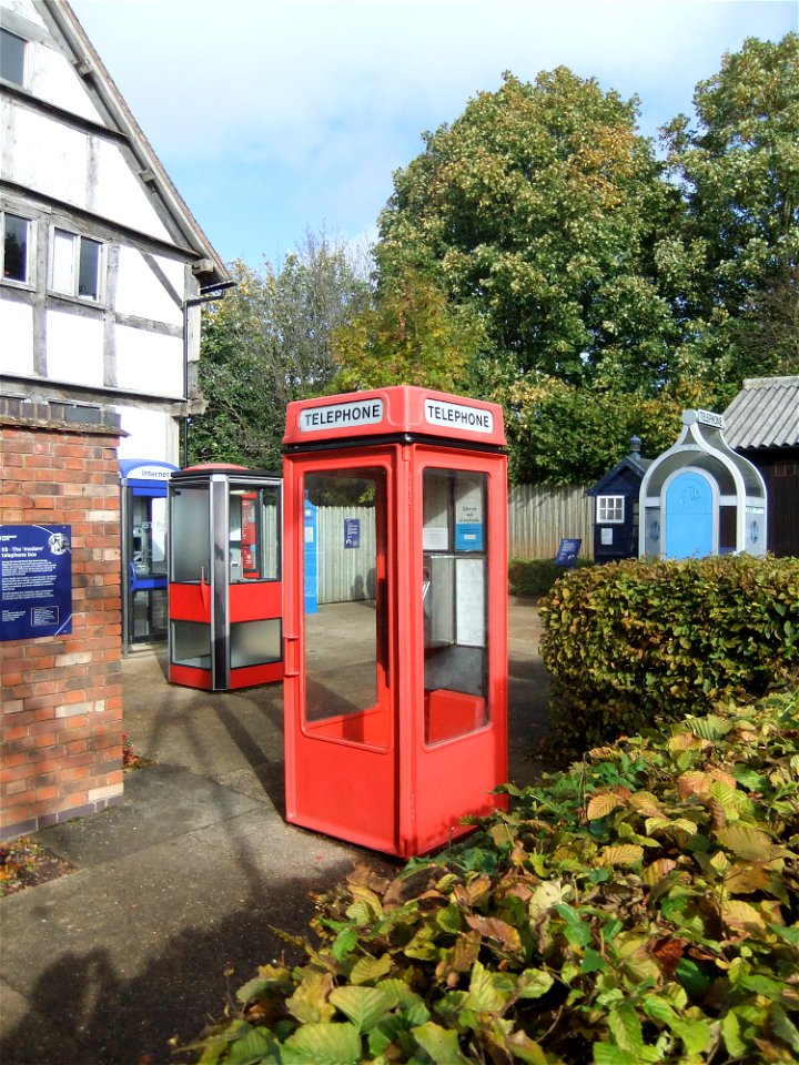 Old British phone boxes