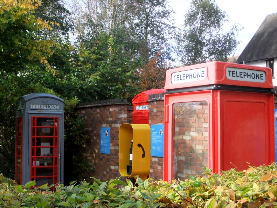 All sorts of phone boxes