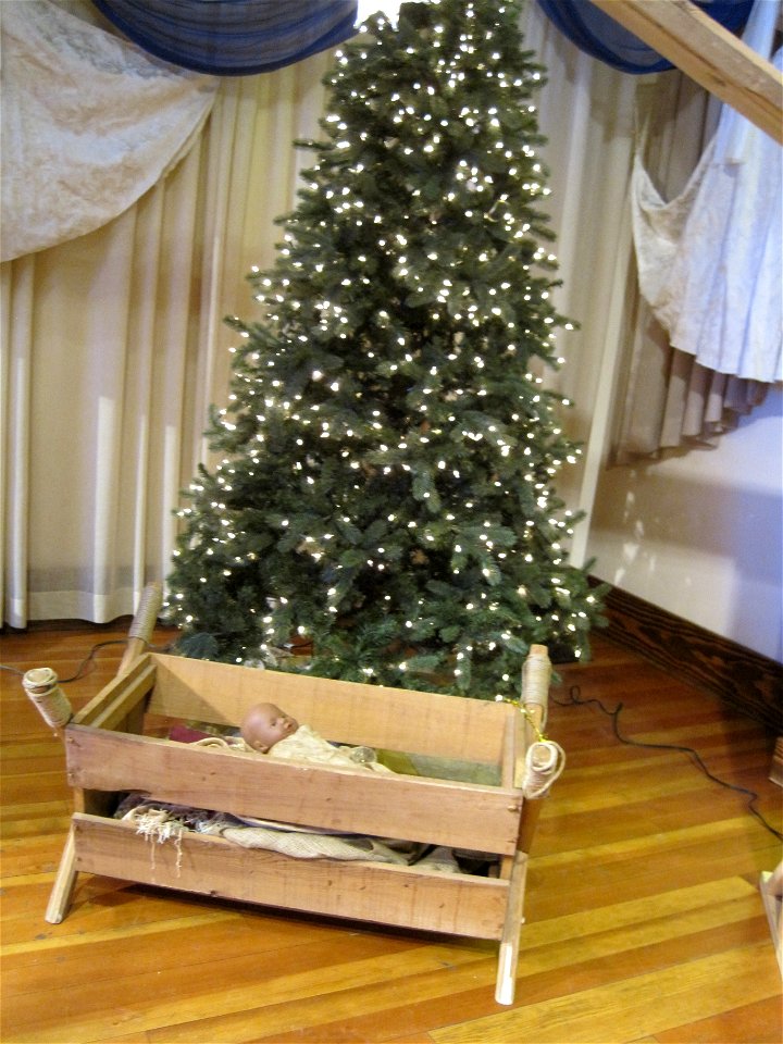 Christmas Tree and Crèche at Hillhurst United Church