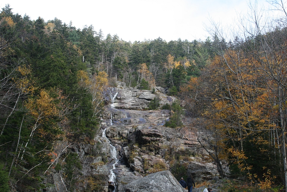 Beautiful fall foliage at the Silver Cascade