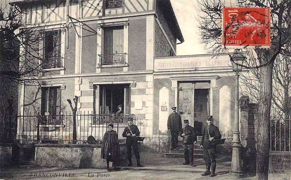 Franconville.La poste vers 1911