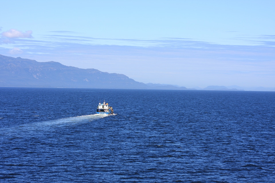 chilean fjord on a cruise