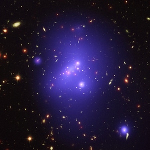 massive young galaxy cluster photo