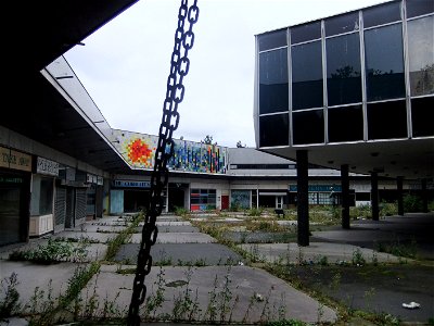 Remains of Five Ways Shopping Centre