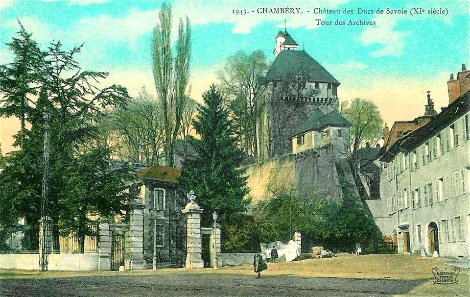 Chambéry.Château des Ducs de Savoie et Tour des Archives