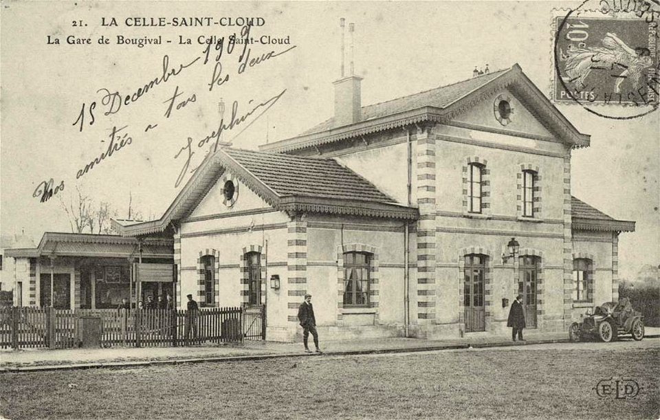 La Celle-Saint-Cloud.Gare de Bougival avant 1909