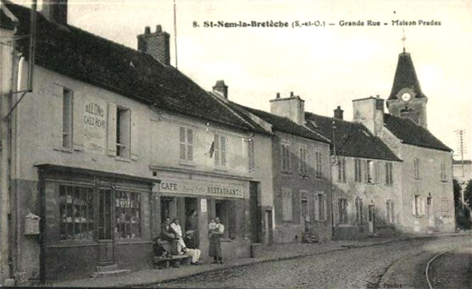 Saint-Nom-la-Bretèche.Grande-Rue.Maison Prades