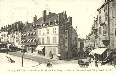 Chaumont-Haute-Marne.Carrefour Pasteur et rue Laloy