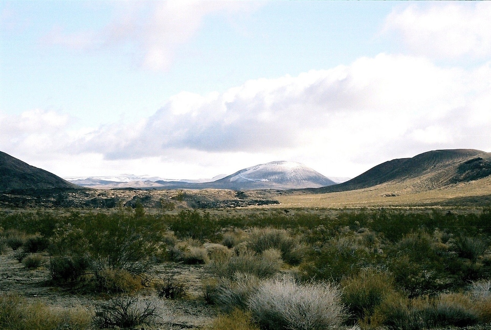 snow on the Cinder Cones photo