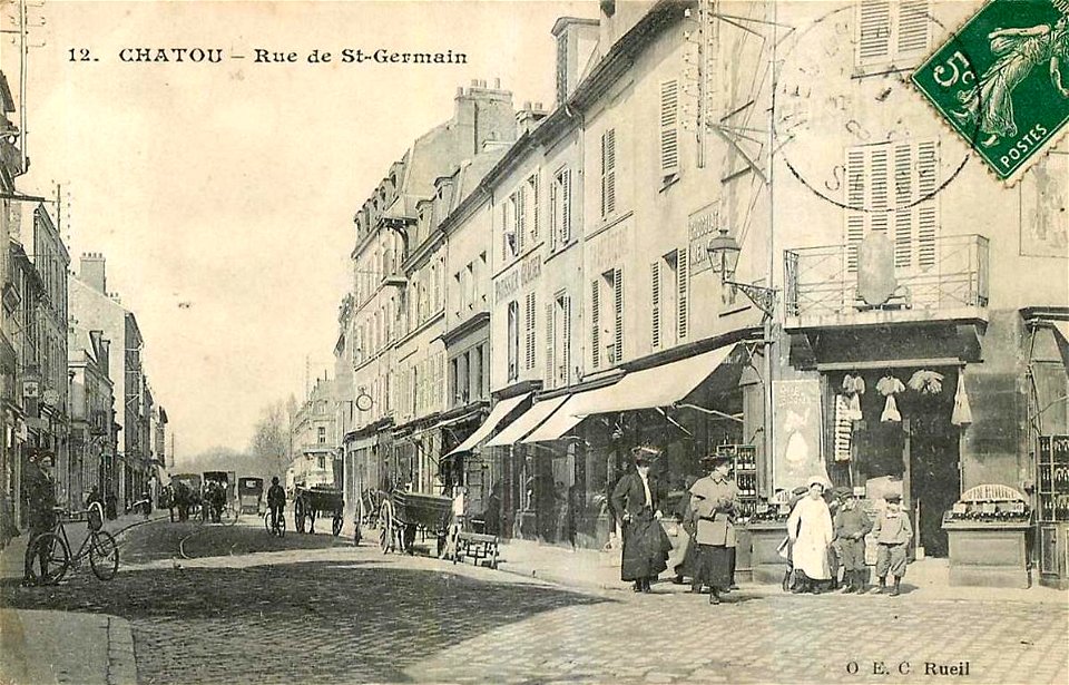 Chatou.Rue de Saint-Germain