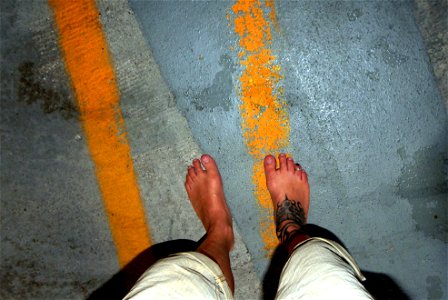 male bare feet