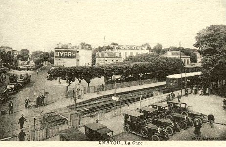 Chatou.Vue générale de la gare
