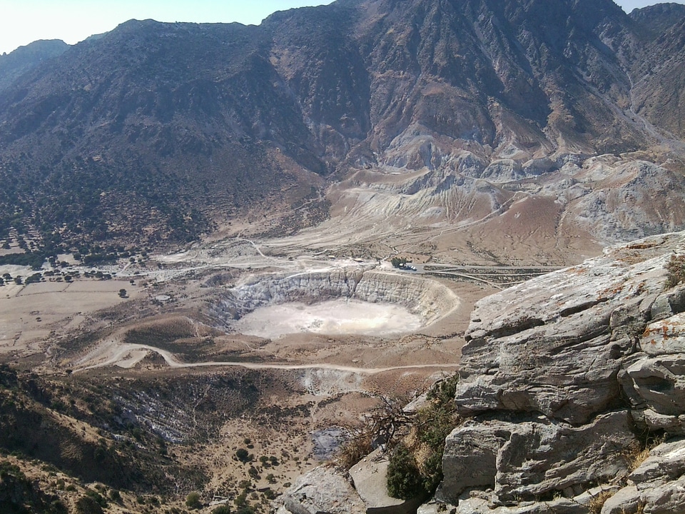 Active volcano of Nisyros, Greece