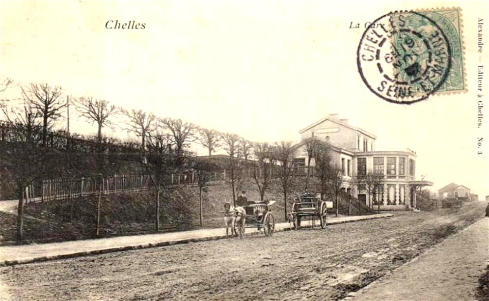 Chelles (Seine-et-Marne).Gare, vue générale
