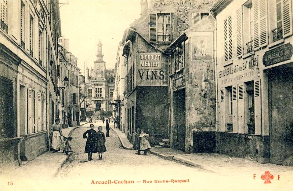 Arcueil.Rue Émile-Raspail.Église