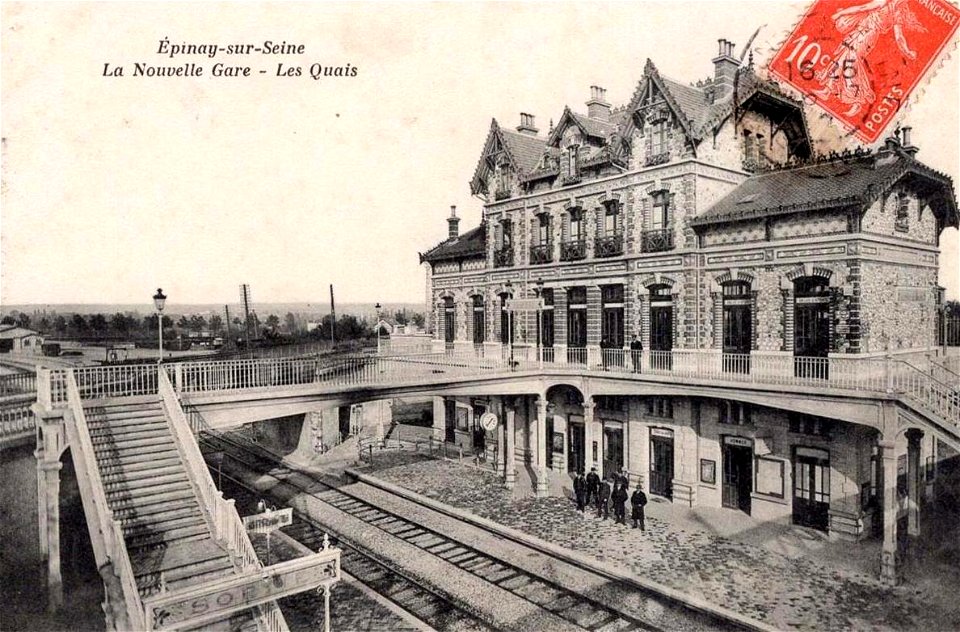 Épinay-sur-Seine.Nouvelle gare et les quais