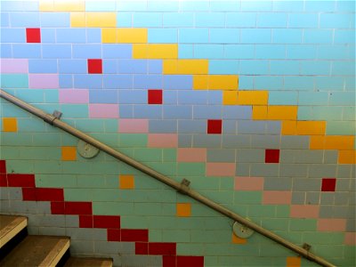 Colourful tiling photo