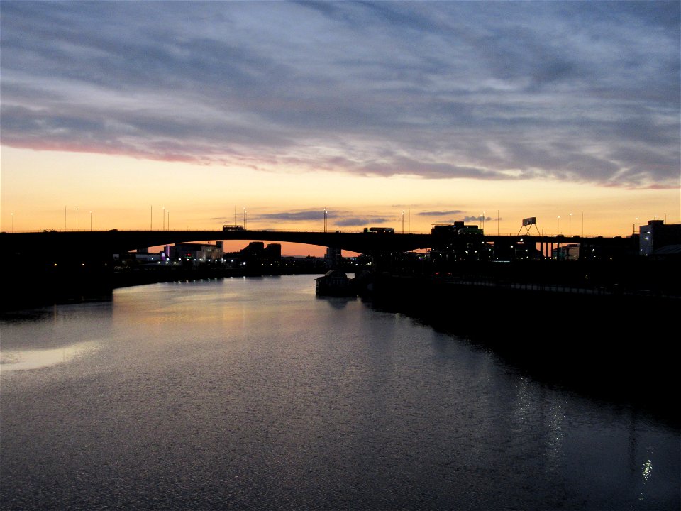 Glasgow sunset photo