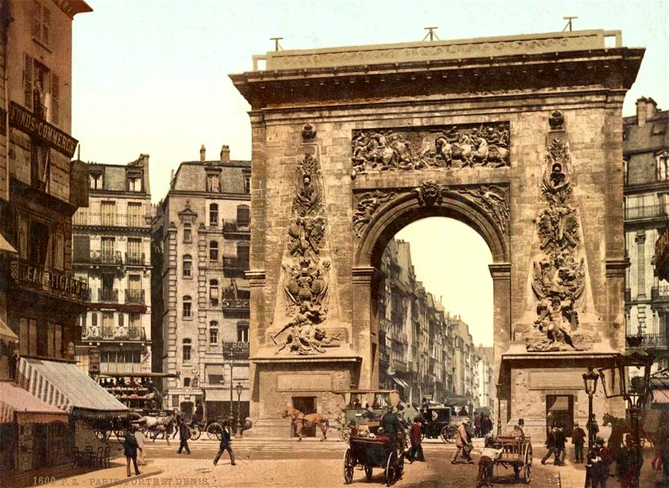 Paris.Porte Saint-Denis.1890